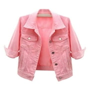 Cropped Denim Jacket (Women's, L)